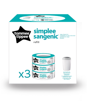 Tommee Tippee Náhradní kazety Sangenic Simplee,3 ks-SKLADEM Tommee Tippee Náhradní kazety Sangenic Simplee,3 ks-SKLADEM